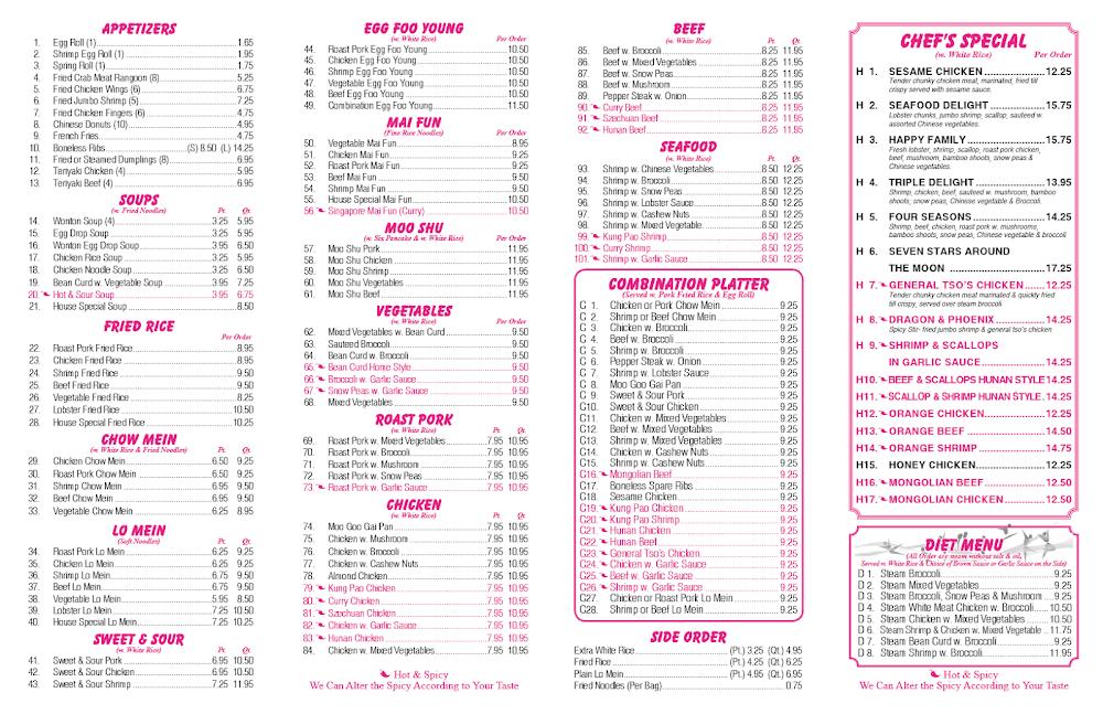 China Garden Menu image 1